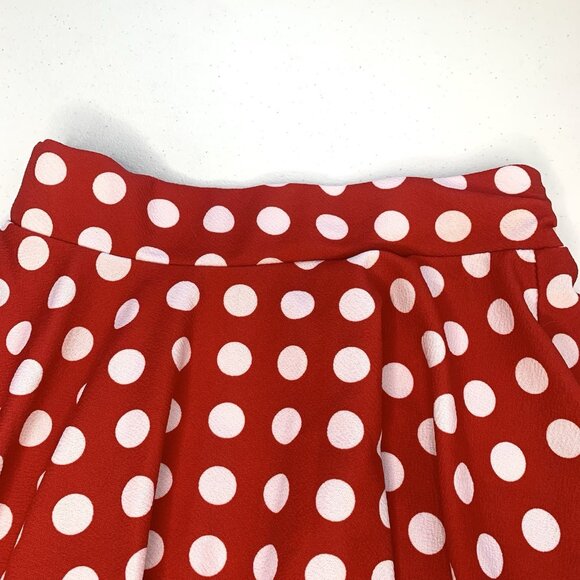 Urban Coco Women's Polkadot Stretchy Flared Mini Skater‎ Skirt Size M Rockabilly - Picture 2 of 7